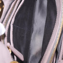 Miu Miu Matelasse Hand Bag Leather 2way Gray Gold Auth 206108V-11