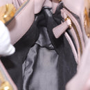 Miu Miu Matelasse Hand Bag Leather 2way Gray Gold Auth 206108V-27