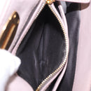 Miu Miu Matelasse Hand Bag Leather 2way Gray Gold Auth 206108V-29