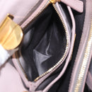 Miu Miu Matelasse Hand Bag Leather 2way Gray Gold Auth 206108V-33