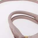Miu Miu Matelasse Hand Bag Leather 2way Gray Gold Auth 206108V-14