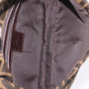 FENDI Zucca Canvas Mamma Baguette Shoulder Bag Black Brown Auth 206109V-10