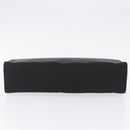 PRADA Metal Handle Hand Bag Nylon Black Silver Auth 206110A-5