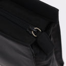 PRADA Metal Handle Hand Bag Nylon Black Silver Auth 206110A-10