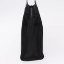 PRADA Metal Handle Hand Bag Nylon Black Silver Auth 206110A-3