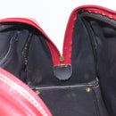 SAINT LAURENT Hand Bag Leather 2way Red Gold Auth 206113V-22