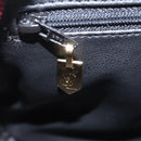 SAINT LAURENT Hand Bag Leather 2way Red Gold Auth 206113V-24