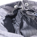 PRADA Tote Bag Nylon Black Silver Auth 206115V-28