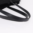 PRADA Tote Bag Nylon Black Silver Auth 206115V-7