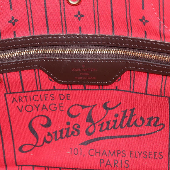 LOUIS VUITTON Damier Ebene Neverfull PM Tote Bag N51109 LV Auth 206118