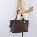 LOUIS VUITTON Damier Ebene Neverfull PM Tote Bag N51109 LV Auth 206118-27