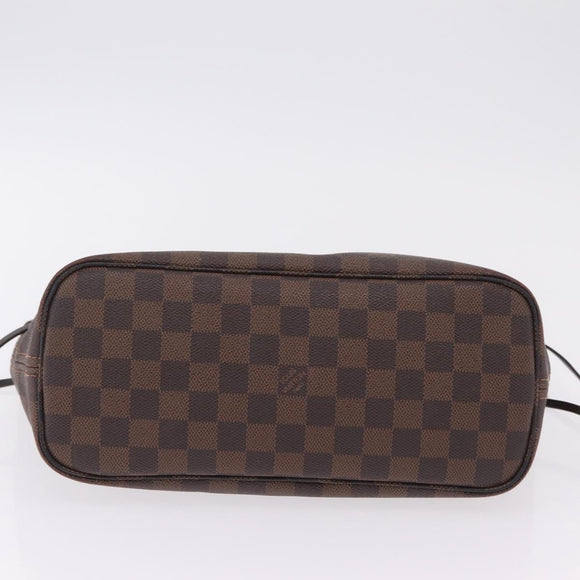LOUIS VUITTON Damier Ebene Neverfull PM Tote Bag N51109 LV Auth 206118