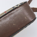 Burberrys Nova Check Shoulder Bag Canvas Beige Gold Auth 206119-16