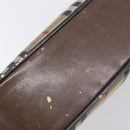 Burberrys Nova Check Shoulder Bag Canvas Beige Gold Auth 206119-17