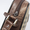 Burberrys Nova Check Shoulder Bag Canvas Beige Gold Auth 206119-21