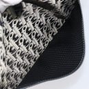 Christian Dior Trotter Canvas Shoulder Bag Black Gold Auth 206120V-23