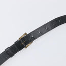 Christian Dior Trotter Canvas Shoulder Bag Black Gold Auth 206120V-9