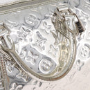 LOUIS VUITTON Monogram Miroir Speedy 30 Bag Silver Argent M95786 Auth 206125SAV-14