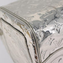LOUIS VUITTON Monogram Miroir Speedy 30 Bag Silver Argent M95786 Auth 206125SAV-16