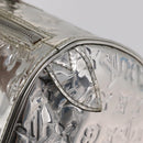 LOUIS VUITTON Monogram Miroir Speedy 30 Bag Silver Argent M95786 Auth 206125SAV-21