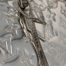 LOUIS VUITTON Monogram Miroir Speedy 30 Bag Silver Argent M95786 Auth 206125SAV-25