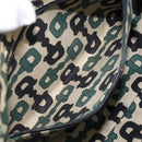 GUCCI GG Canvas Guccissima Abbey Bag Leather Black Gold 190525 Auth 206128V-21