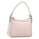 GUCCI GG Canvas Abbey Shoulder Bag Pink Gold 146244 Auth 206129V-1
