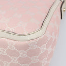 GUCCI GG Canvas Abbey Shoulder Bag Pink Gold 146244 Auth 206129V-14