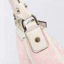 GUCCI GG Canvas Abbey Shoulder Bag Pink Gold 146244 Auth 206129V-16