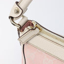 GUCCI GG Canvas Abbey Shoulder Bag Pink Gold 146244 Auth 206129V-18