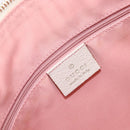GUCCI GG Canvas Abbey Shoulder Bag Pink Gold 146244 Auth 206129V-19