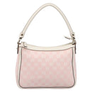 GUCCI GG Canvas Abbey Shoulder Bag Pink Gold 146244 Auth 206129V-2