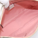 GUCCI GG Canvas Abbey Shoulder Bag Pink Gold 146244 Auth 206129V-20