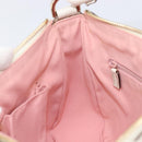 GUCCI GG Canvas Abbey Shoulder Bag Pink Gold 146244 Auth 206129V-22