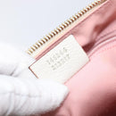 GUCCI GG Canvas Abbey Shoulder Bag Pink Gold 146244 Auth 206129V-25