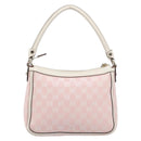 GUCCI GG Canvas Abbey Shoulder Bag Pink Gold 146244 Auth 206129V-3