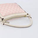 GUCCI GG Canvas Abbey Shoulder Bag Pink Gold 146244 Auth 206129V-8