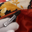 VERSACE Hand Bag Canvas Multicolor Silver Auth 206132-12