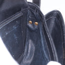 GUCCI Shoulder Bag Leather Black Gold Auth 206133-21