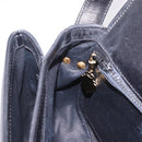 GUCCI Shoulder Bag Leather Black Gold Auth 206133-22