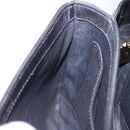 GUCCI Shoulder Bag Leather Black Gold Auth 206133-24