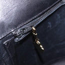 GUCCI Shoulder Bag Leather Black Gold Auth 206133-26