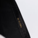 GUCCI Shoulder Bag Leather Black Gold Auth 206133-29