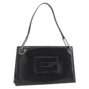GUCCI Shoulder Bag Patent leather Brown Silver 001 3034 1705 Auth 206134-1