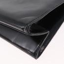 GUCCI Shoulder Bag Patent leather Brown Silver 001 3034 1705 Auth 206134-13