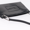 GUCCI Shoulder Bag Patent leather Brown Silver 001 3034 1705 Auth 206134-6