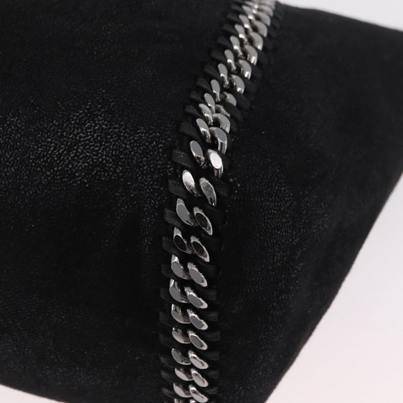 Stella MacCartney Chain Tote Bag polyester Black Silver 507185 Auth 206136A