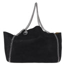 Stella MacCartney Chain Tote Bag polyester Black Silver 507185 Auth 206136A-13