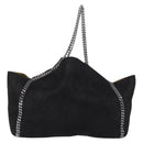 Stella MacCartney Chain Tote Bag polyester Black Silver 507185 Auth 206136A-2