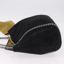Stella MacCartney Chain Tote Bag polyester Black Silver 507185 Auth 206136A-4